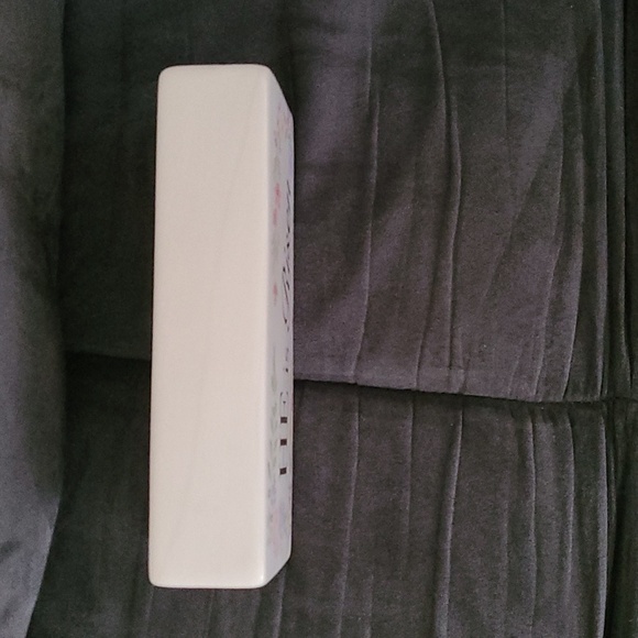 Happy Easter He Is Risen Glass Ceramic Rectangle Cube Sign Pink Purple Yellow - Picture 3 of 7